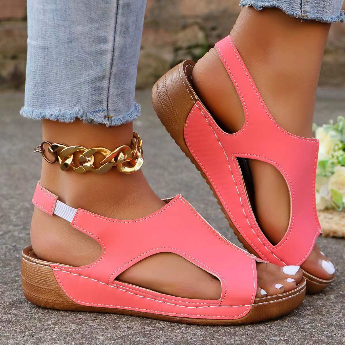 Women's Comfort Wedges Sandals – Anti Loop Rubber Bewertung und Preis