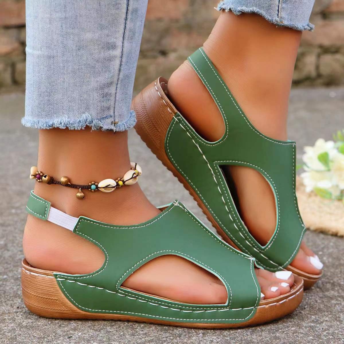 Women's Comfort Wedges Sandals – Anti Loop Rubber Bewertung und Preis