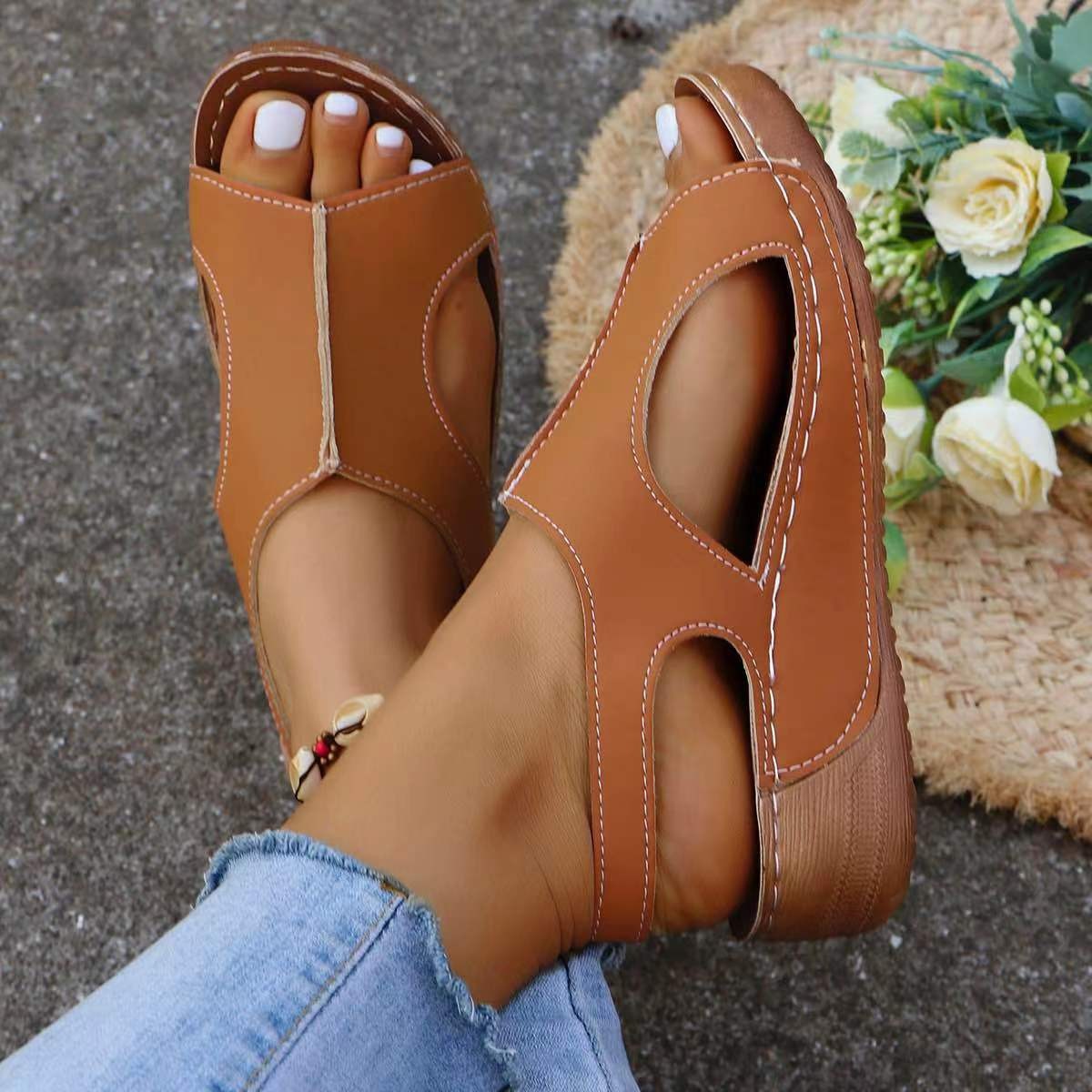 Women's Comfort Wedges Sandals – Anti Loop Rubber Bewertung und Preis