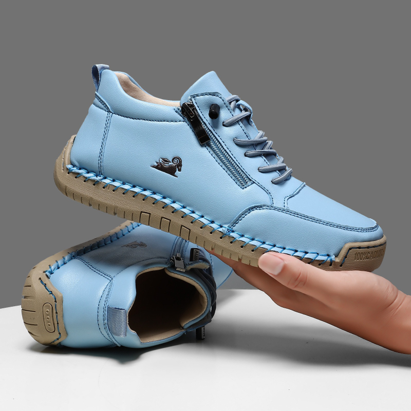 Women's Sneakers Handmade Leat – Anti Loop Rubber Bewertung und Preis